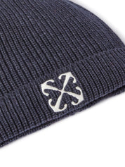 NAVY BLUE Arrow Beanie