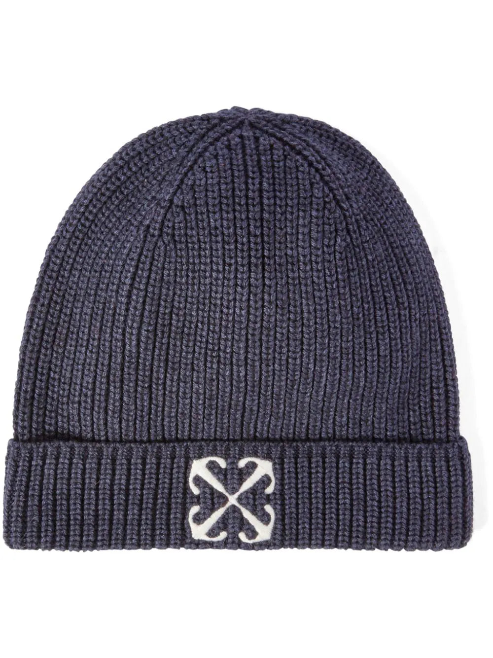 NAVY BLUE Arrow Beanie