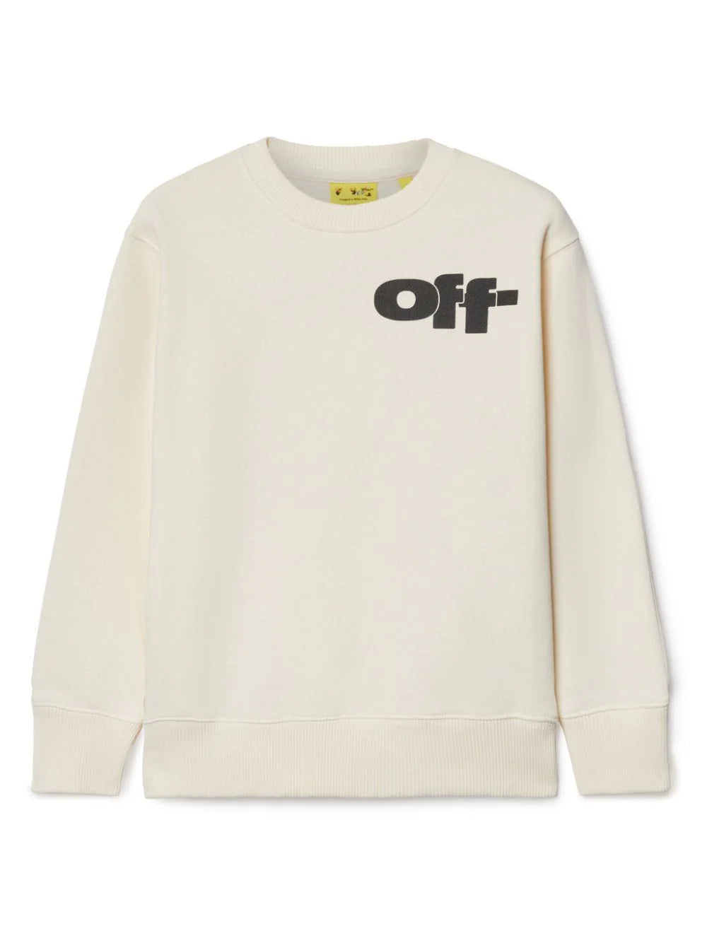 TYPE GRAPHIC CREWNECK OFF WHITE BLACK