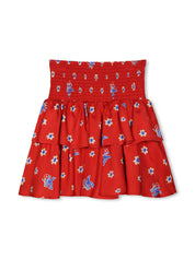 Kenzo Kids flounced all-over print skirt