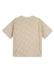 HUGO KIDS monogram-print cotton T-shirt