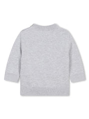 BOSS Kidswear intarsia-logo cotton jumper