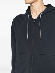 zip-up cotton hoodie