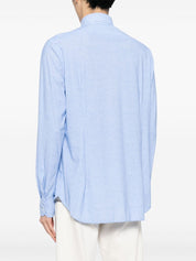 long-sleeve chambray shirt