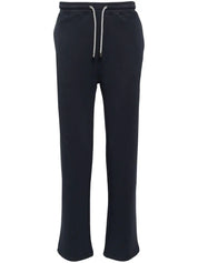 straight-leg cotton track pants