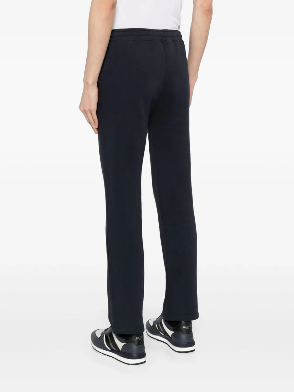 straight-leg cotton track pants