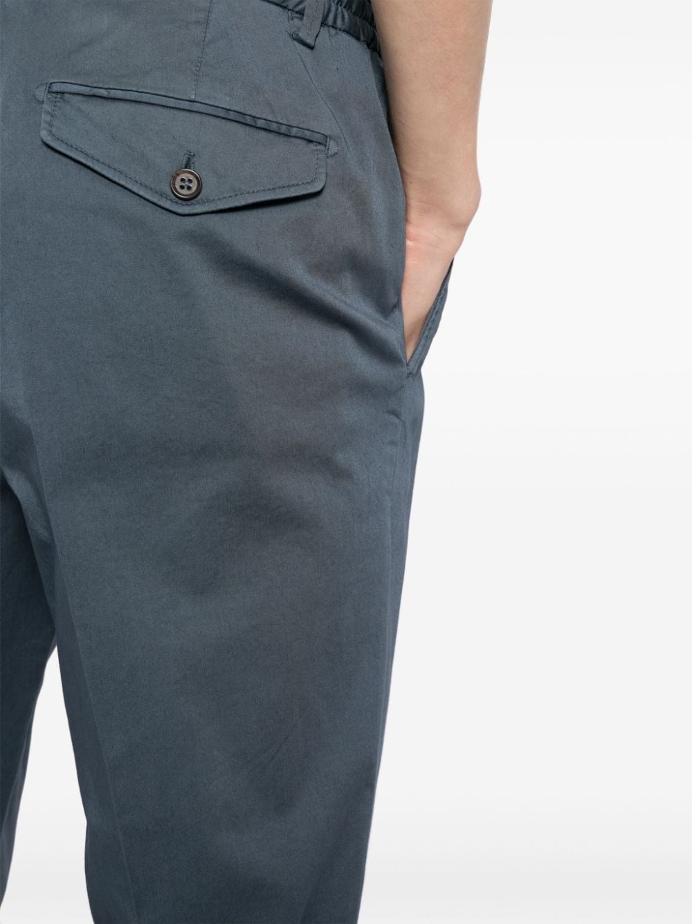 drawstring straight-leg trousers