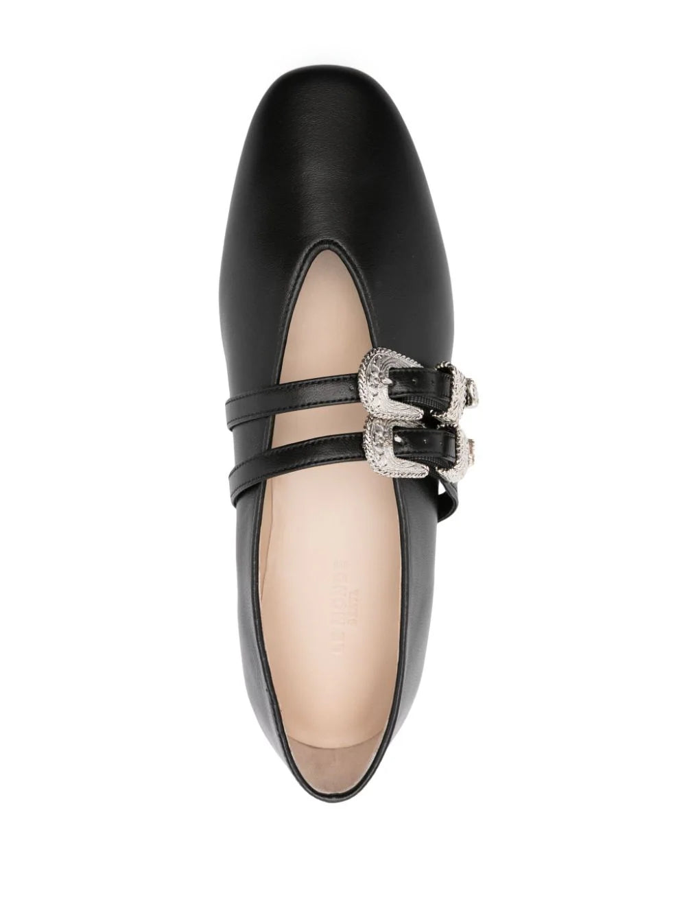 Claudia Slipper Black Leather