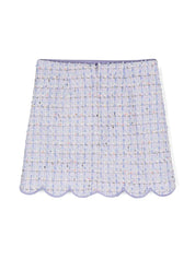 LILAC BOUCLE MINI SKIRT