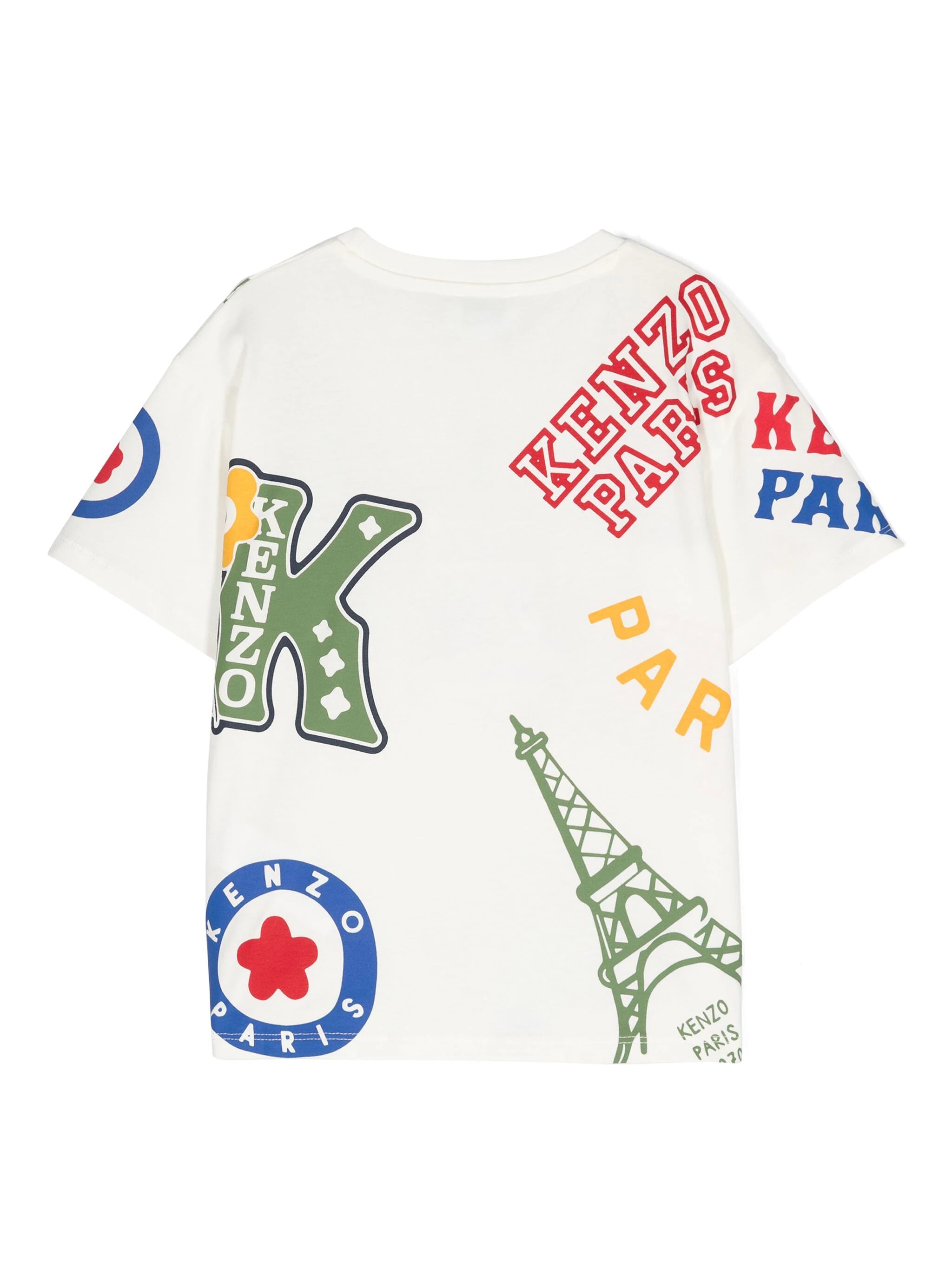 Kenzo Kids graphic-print cotton T-shirt