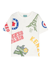 Kenzo Kids graphic-print cotton T-shirt