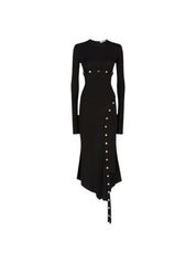 BLACK MIDI DRESS