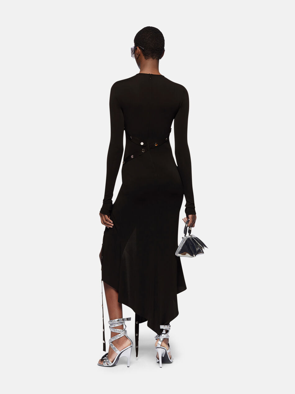 BLACK MIDI DRESS