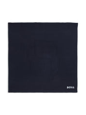 BOSS Kidswear logo-embroidered knitted blanket