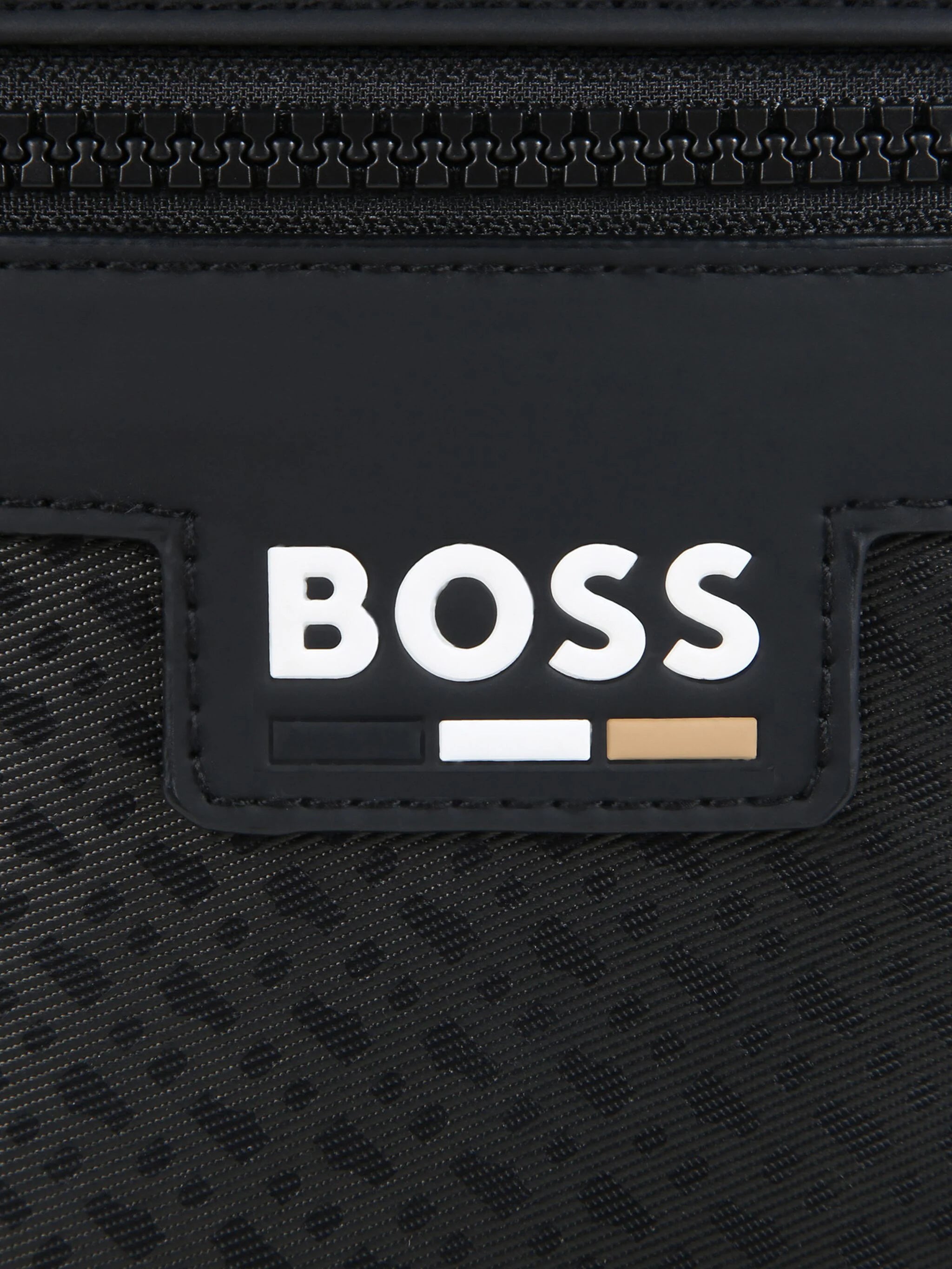 BOSS Kidswear monogram-pattern crossbody bag