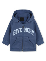 Givenchy Kids logo-print zip-up hoodie