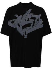 GRAFFITI OVER T-SHIRT BLACK DARK GREY