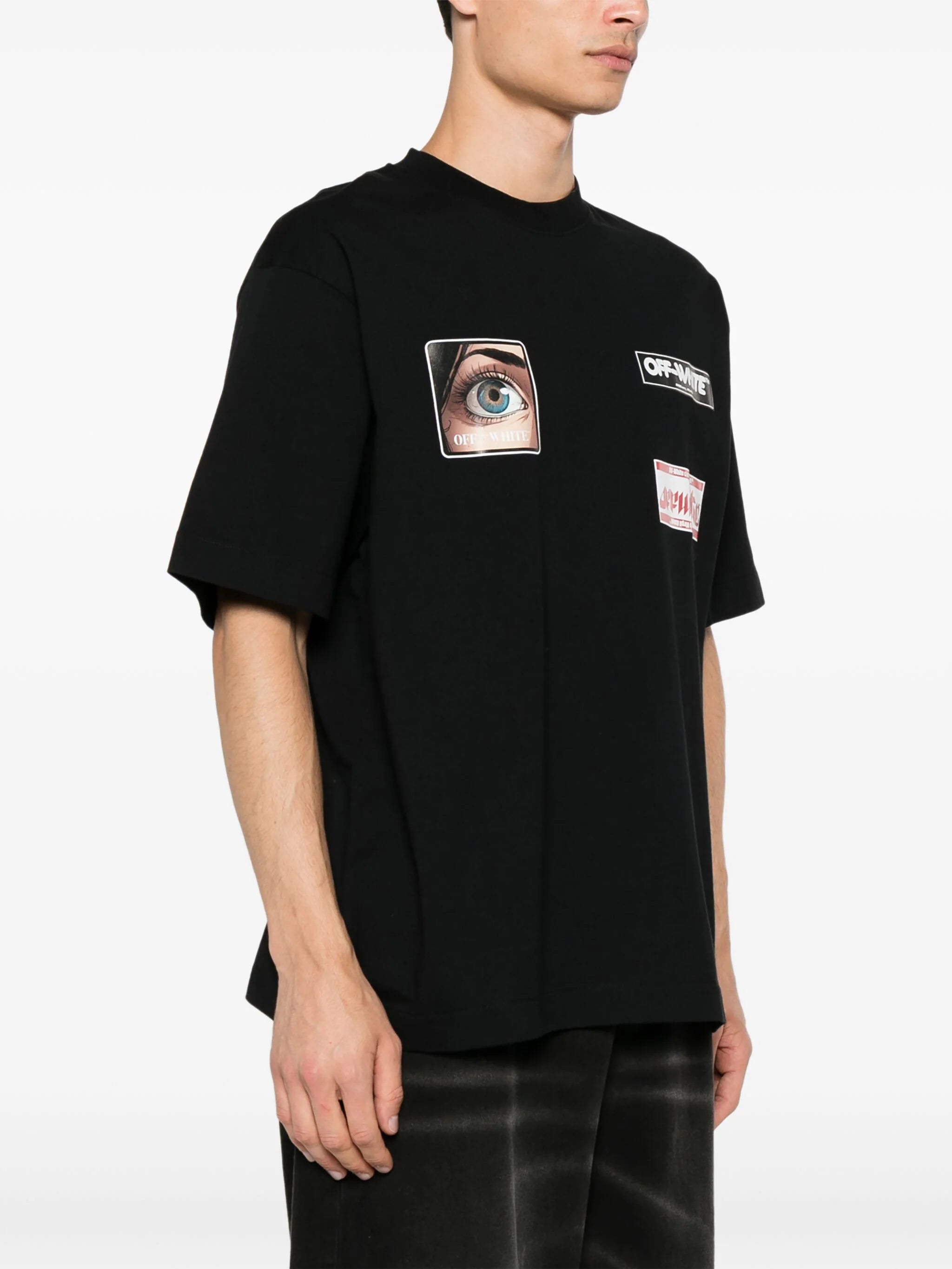 EYE LOGO SKATE S/S TEE BLACK - WHITE