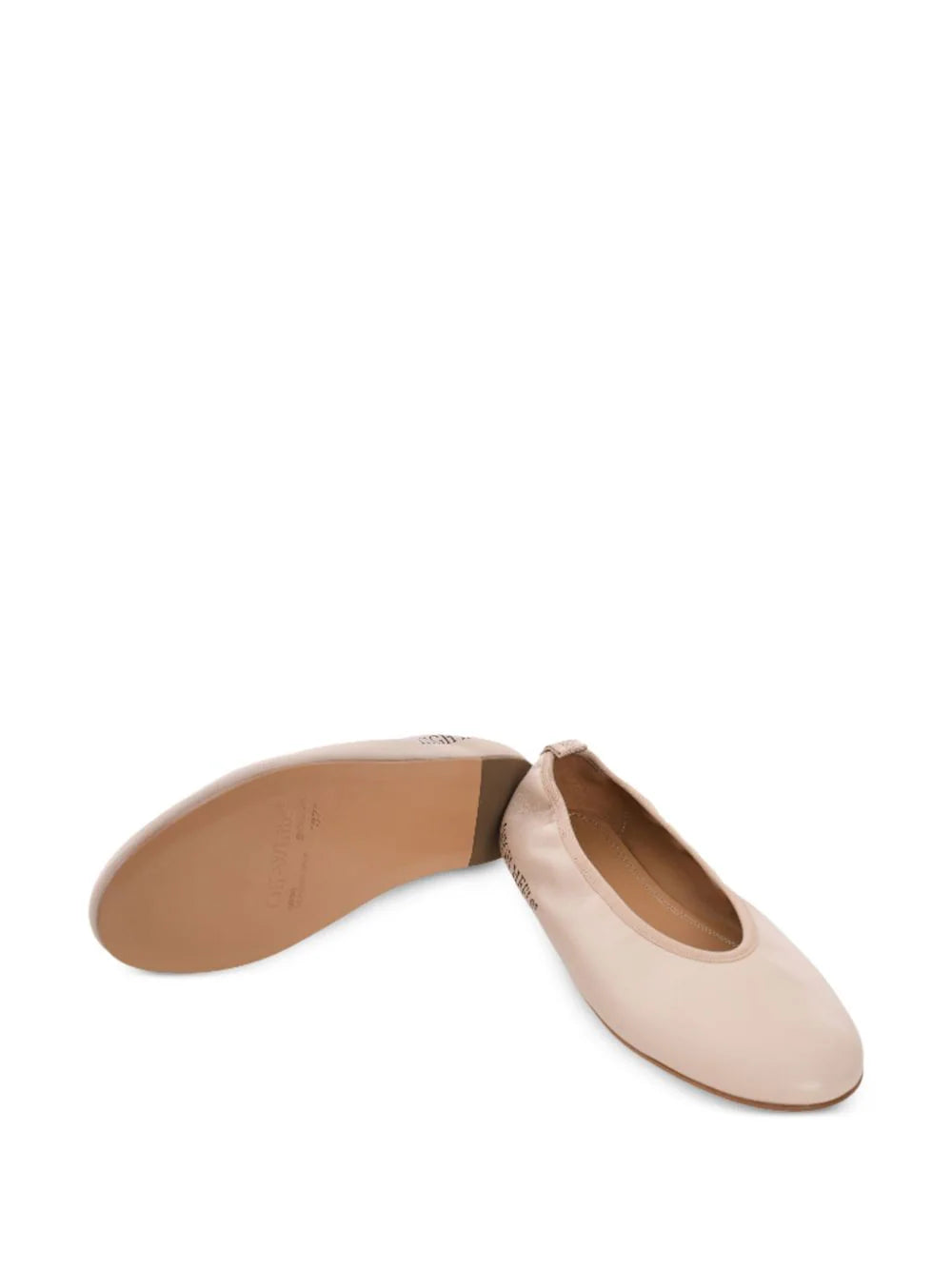 HIGH HEEL BALLERINA BEIGE - BLACK