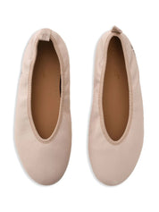 HIGH HEEL BALLERINA BEIGE - BLACK