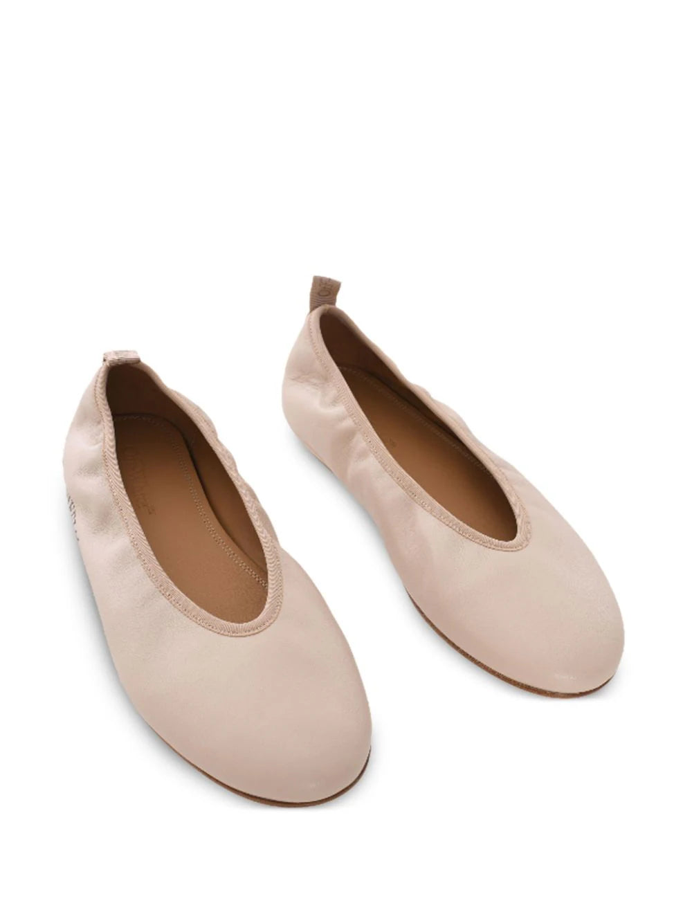 HIGH HEEL BALLERINA BEIGE - BLACK