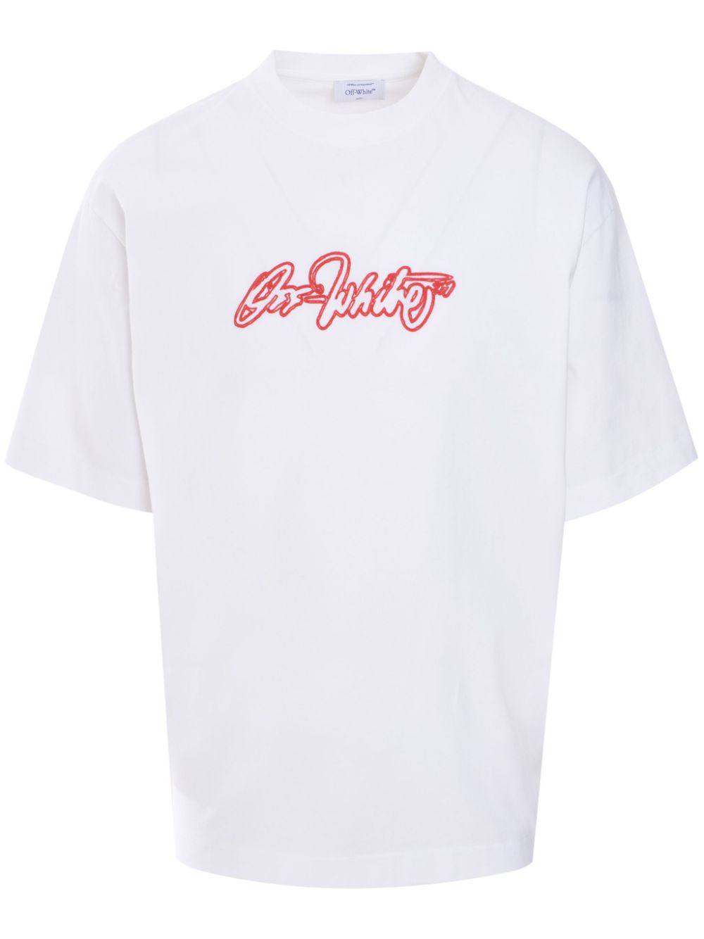 SCRIPT OUTLINE SKATE S/S TEE WHITE - HIG