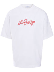 SCRIPT OUTLINE SKATE S/S TEE WHITE - HIG