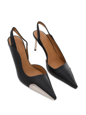 ALLEN FRAME SLINGBACK BLACK - SILVER