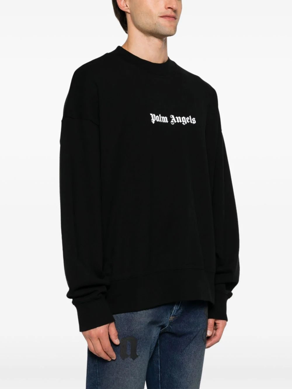 CLASSIC LOGO CREWNECK BLACK WHITE