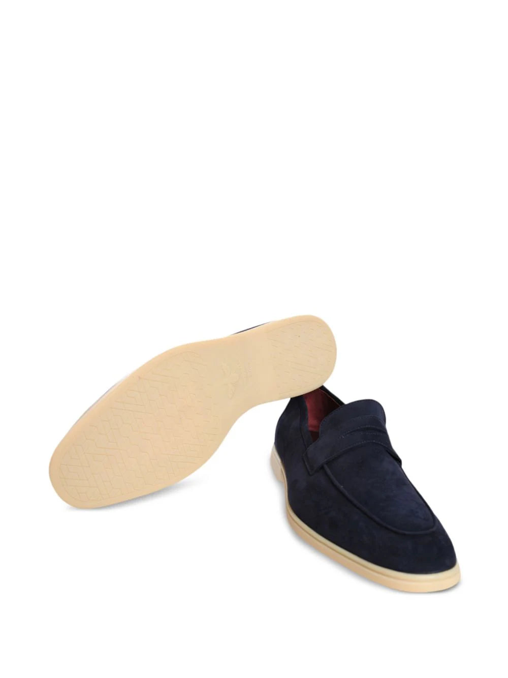 DARK BLUE SUEDE LOISIR GOMME