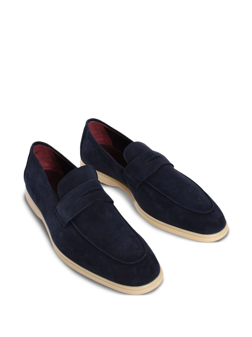 DARK BLUE SUEDE LOISIR GOMME