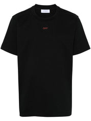 OFF STAMP SLIM S/S TEE BLACK - RED