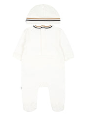 BOSS Kidswear stripe-detail babygrow set