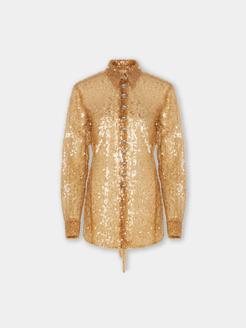 SEQUIN-EMBROIDERED SHIRT