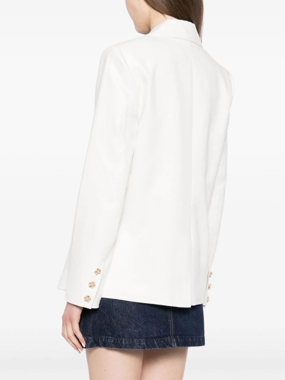 WHITE LINEN BLAZER