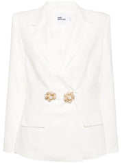 WHITE LINEN BLAZER