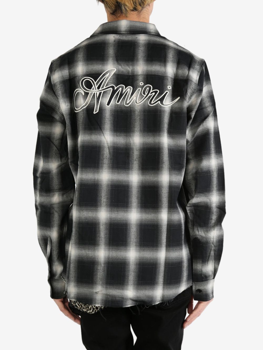 AMIRI SWIRL FLANNEL SHIRT