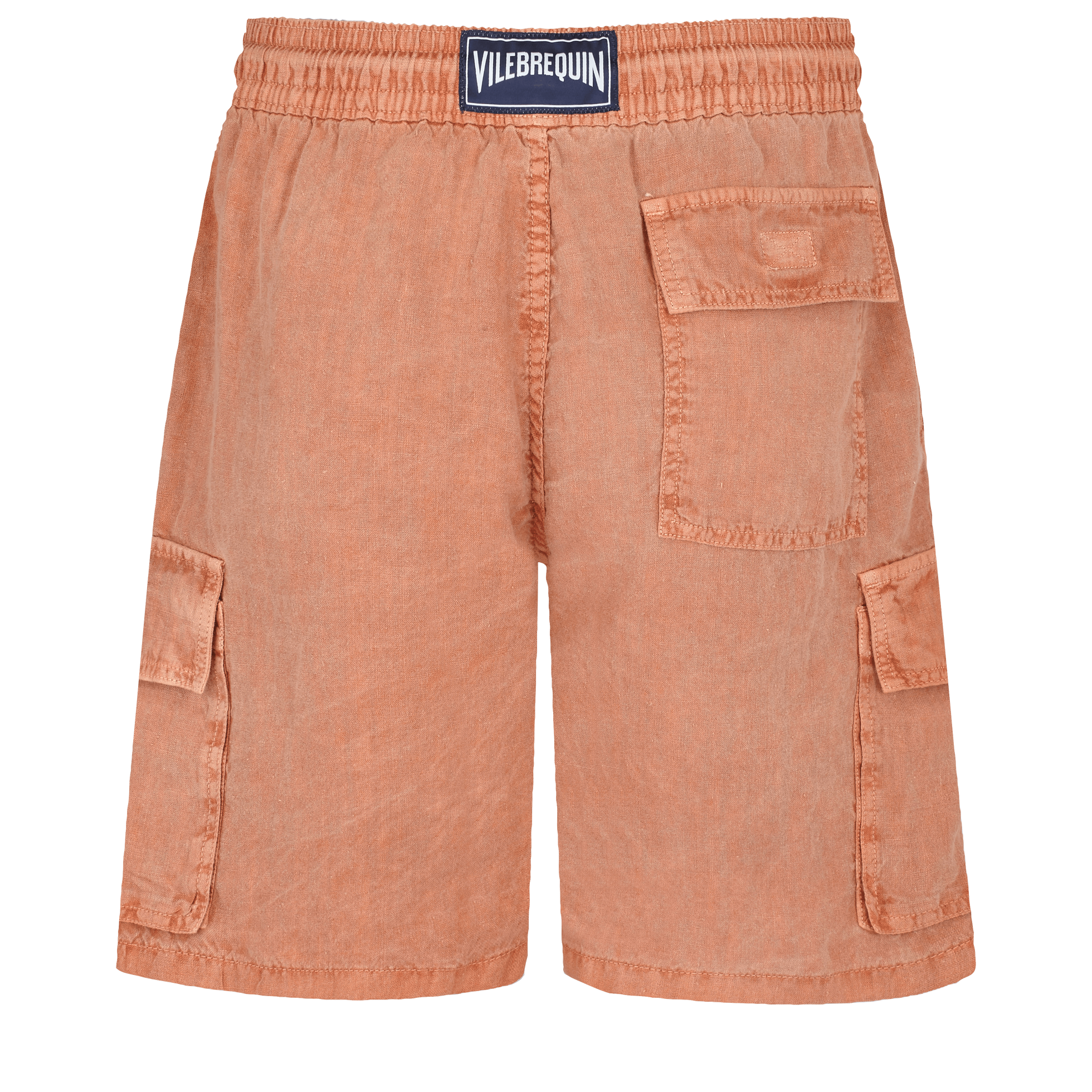 Men Linen Bermuda Shorts Mineral Dye