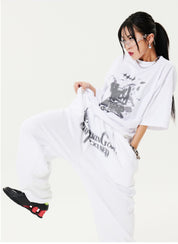 Oversized Hip Hop Dance Studio Vintage Graphics