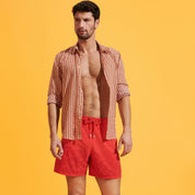 Men Swim Shorts Water-reactive Crabs & Shrimps