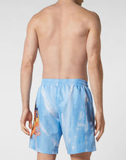 TIE-DYE LONG SWIM BOXERS TUTTI FRUTTI