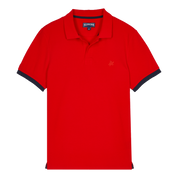 Men Cotton Pique Polo Shirt Solid