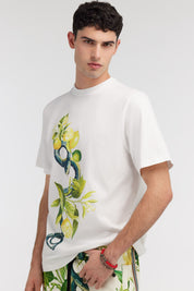 Lemon and Snake print t-shirt