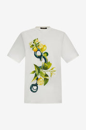 Lemon and Snake print t-shirt