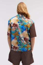 Short-sleeve shirt with Hawaii print