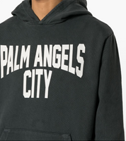 PA CITY WASHED HOODY DARK GREY WHITE هودي 