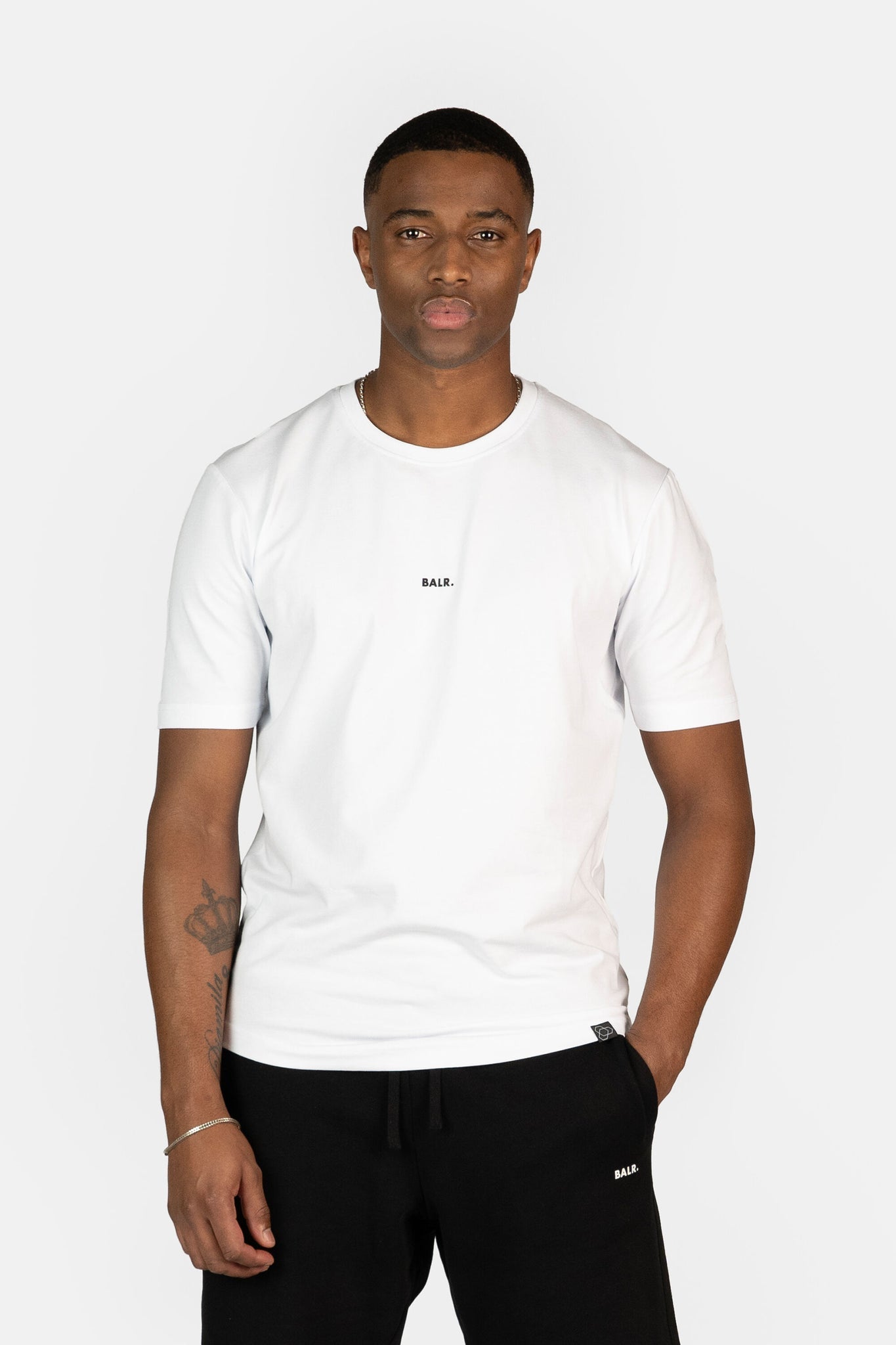 BRAND SLIM FIT T-SHIRT BRIGHT WHITE