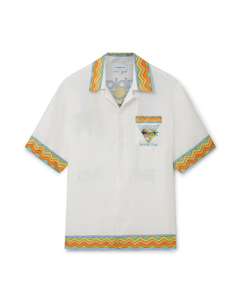 Afro Cubism Tennis Club Silk Shirt