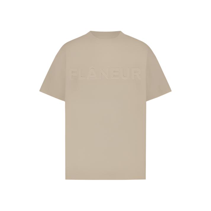 Embossed T-Shirt Sand